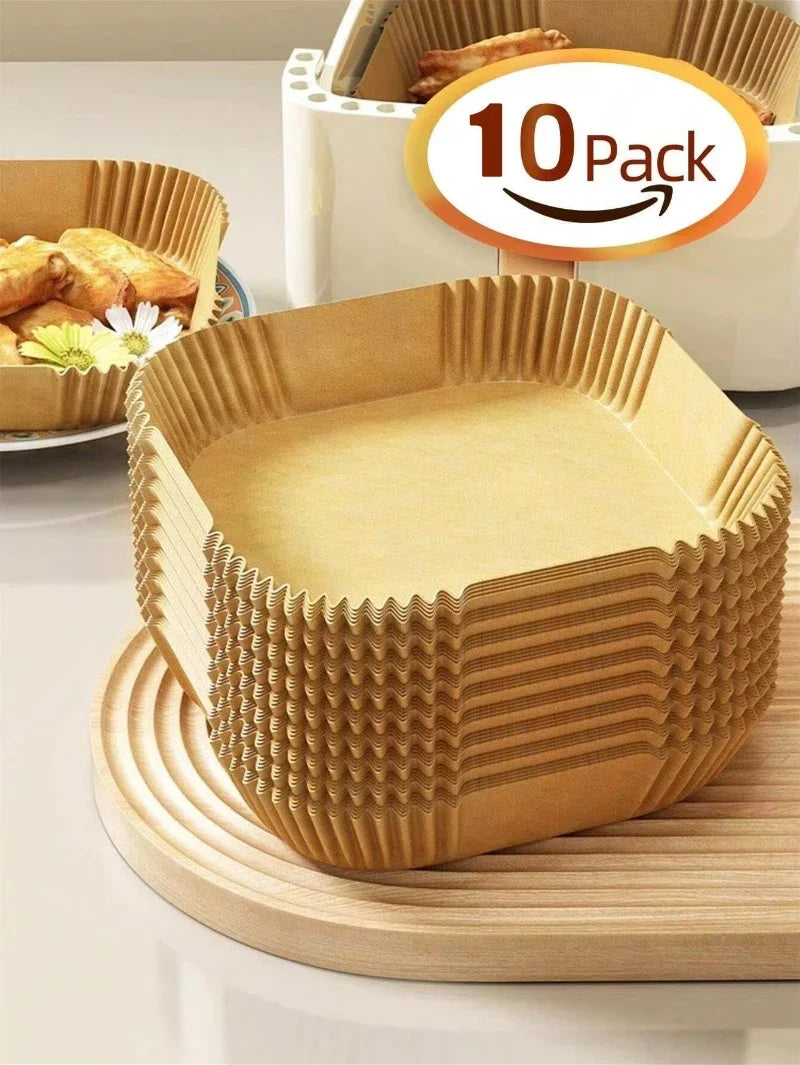 Air Fryer Disposable Paper Liners – Oil-Proof Parchment Sheets