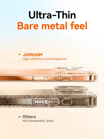 Joyroom Clear iPhone Case – Ultra-Thin Transparent Shockproof Cover with Lens Protection