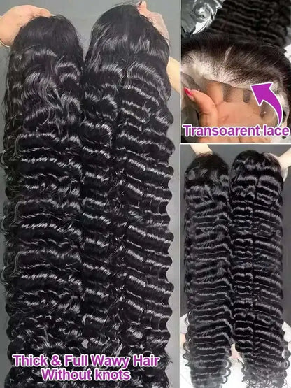 Loose Deep Wave Lace Front Wig – 100% Brazilian Human Hair HD Lace