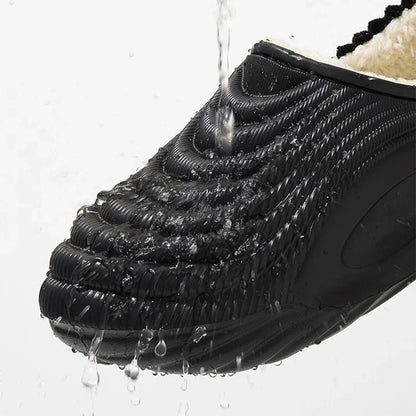 Plush Lined EVA Slippers Women Winter Warm Waterproof Non-Slip