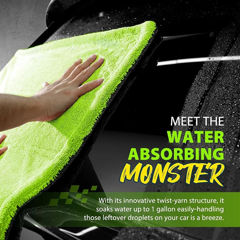 1400GSM Microfiber Car Drying Towel – Ultra-Thick Detailing Cloth