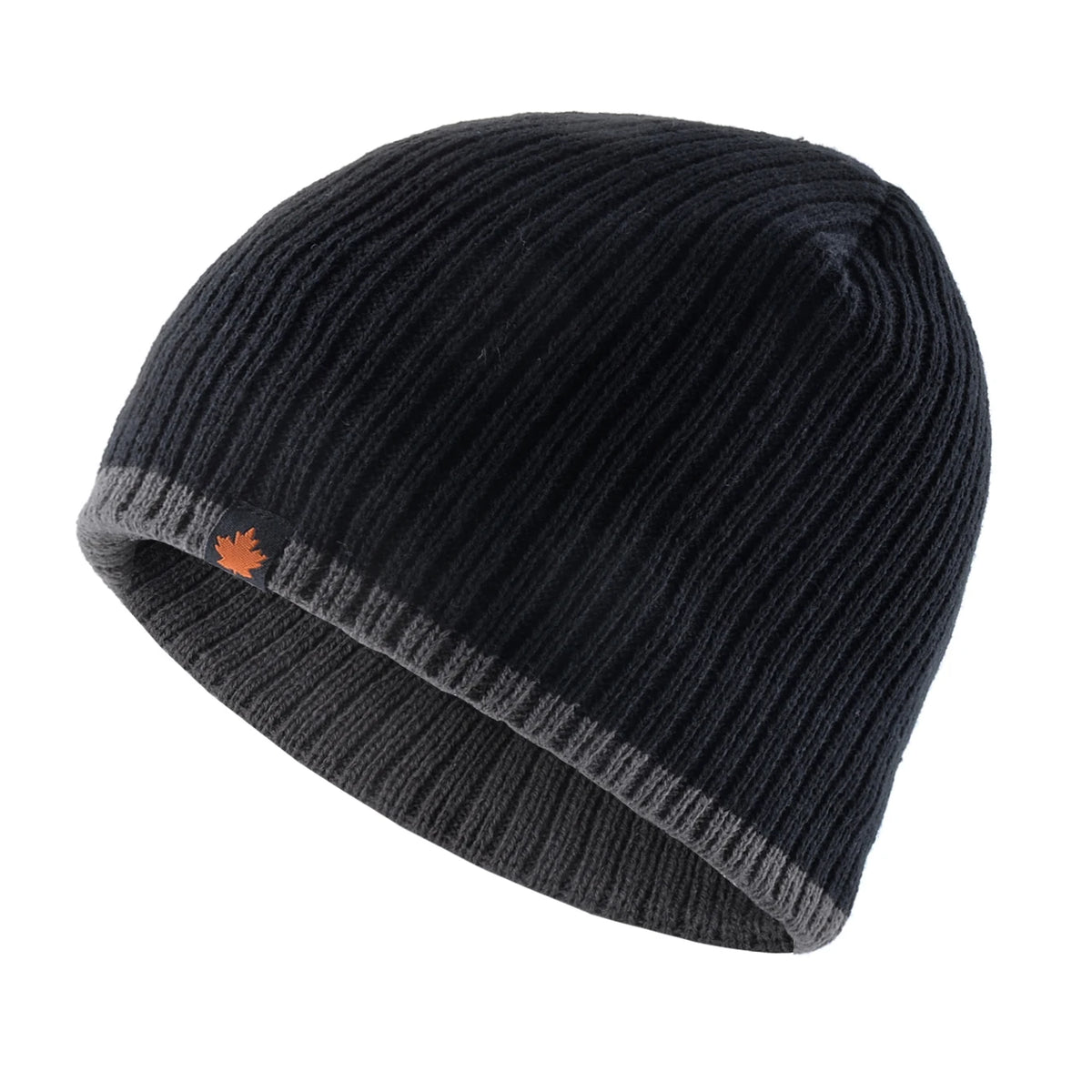 Men’s Fleece Lined Knitted Beanie Hat Warm Winter Cap