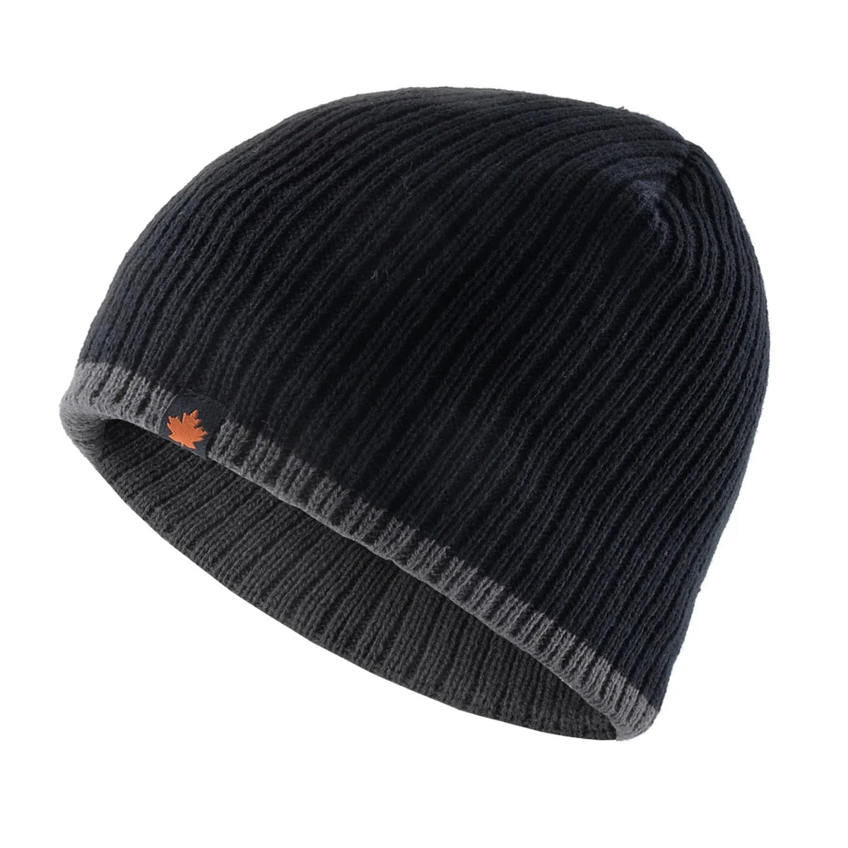 Double Layer Knit Beanie Hat – Thick Winter Skull Cap for Men