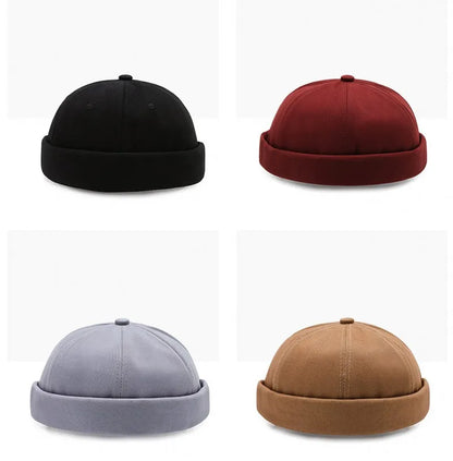 Brimless Docker Beanie Skullcap – Unisex Knit Cap