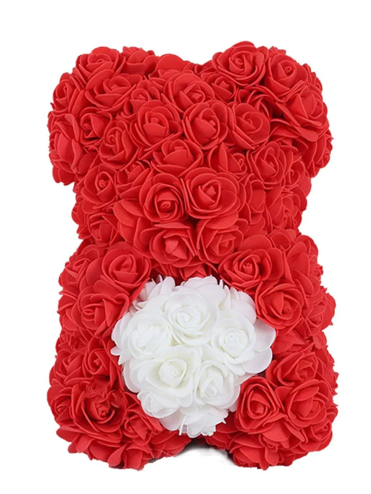 Rose Teddy Bear with LED Lights Artificial Flower Gift