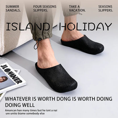 Breathable Mesh Clog Shoes for Men – Slip-On Work & Garden Clogs