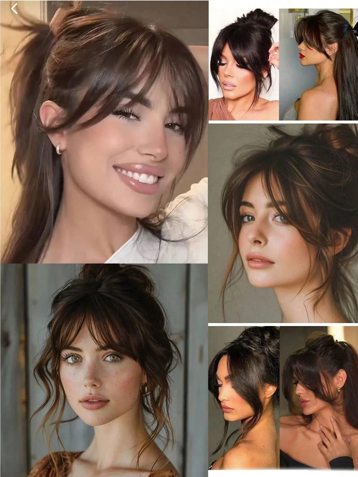 Clip-In Bangs Hair Extension – Natural Seamless French Fringe