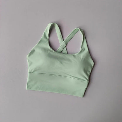 High-Impact Sports Bra with Fixed Removable Pads