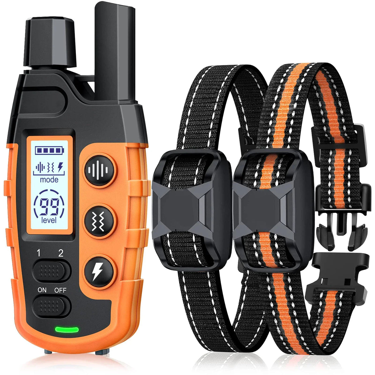 Electric Dog Training Collar – 3300ft Remote, Waterproof, for 5–120 lbs Dogs