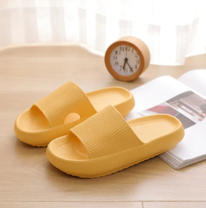 Thick Platform Cloud Slides – EVA Pillow Sole Slippers