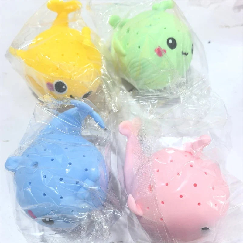 Whale Sponge Baby Bath Toy – Water Squeezing Stress Relief