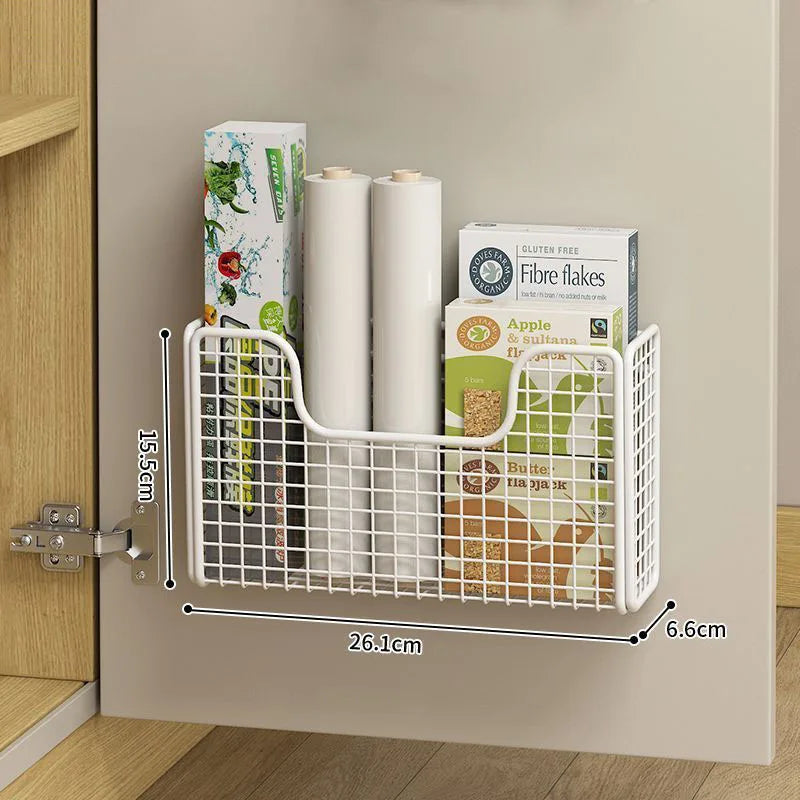 Punch-Free Wall-Mounted Storage Rack – Kitchen & Bathroom Organizer