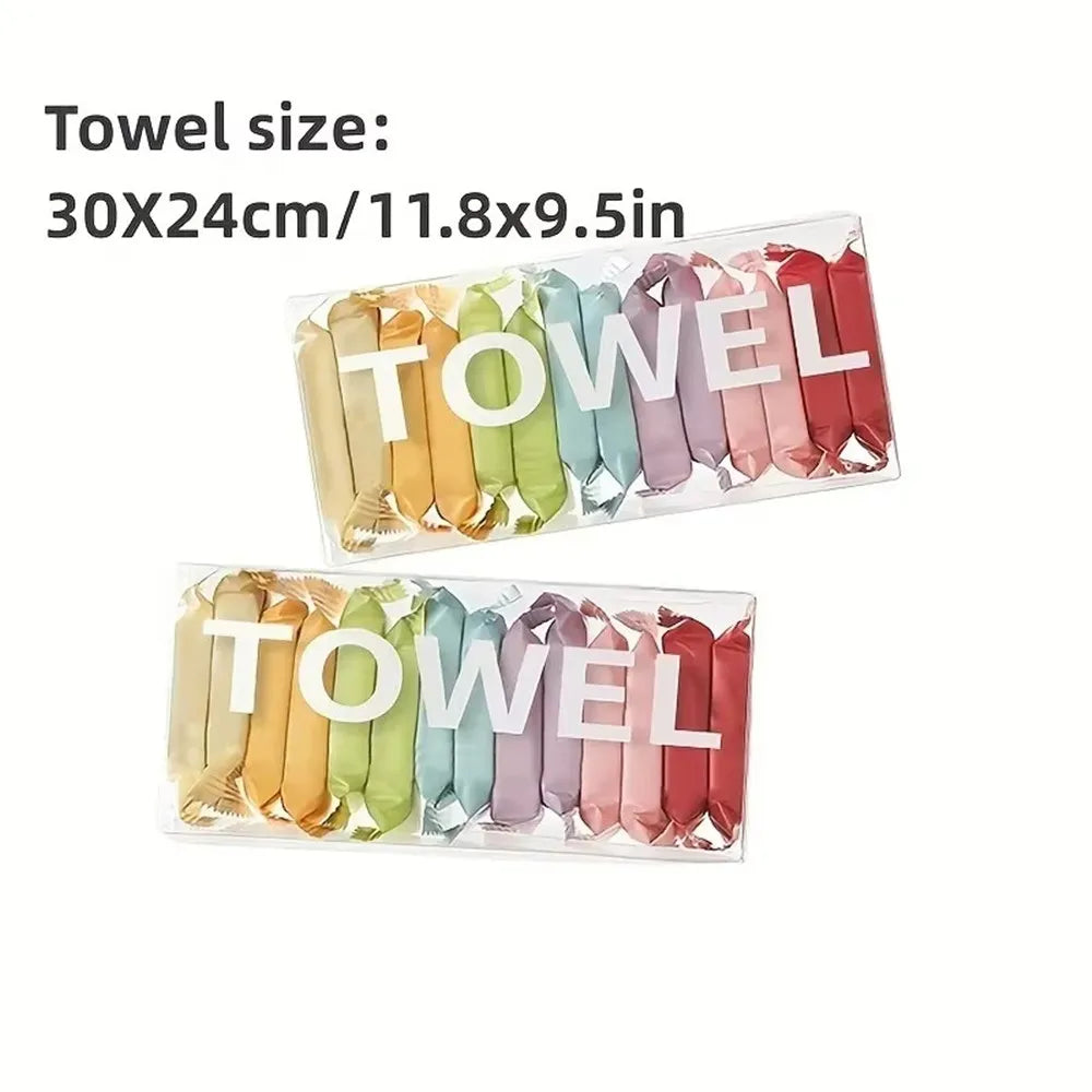 Disposable Compressed Travel Towels – 14-Pack, 24x30cm