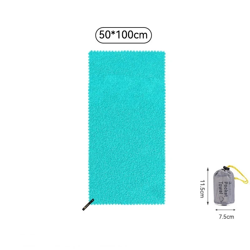 Quick-Dry Microfiber Travel Towel – Camping, Gym & Sports