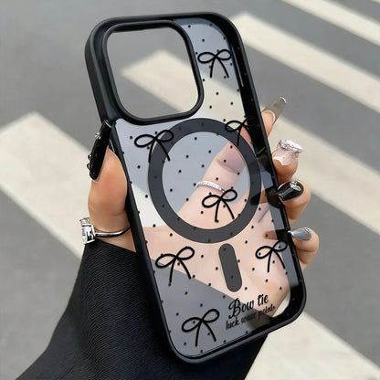 Leopard Print Star iPhone Case – Matte MagSafe Cover