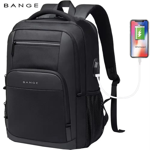 Laptop Backpack 15.6" with USB Charging Port – Waterproof Travel Bag