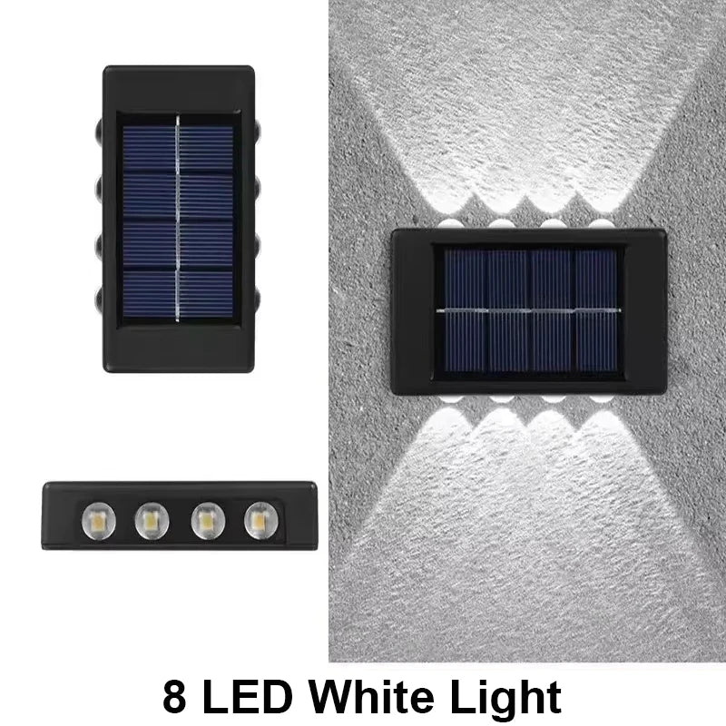Solar Wall Light Outdoor – Waterproof LED Up & Down Garden Lamp