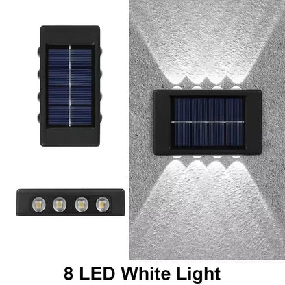 Solar Wall Light Outdoor – Waterproof LED Up & Down Garden Lamp