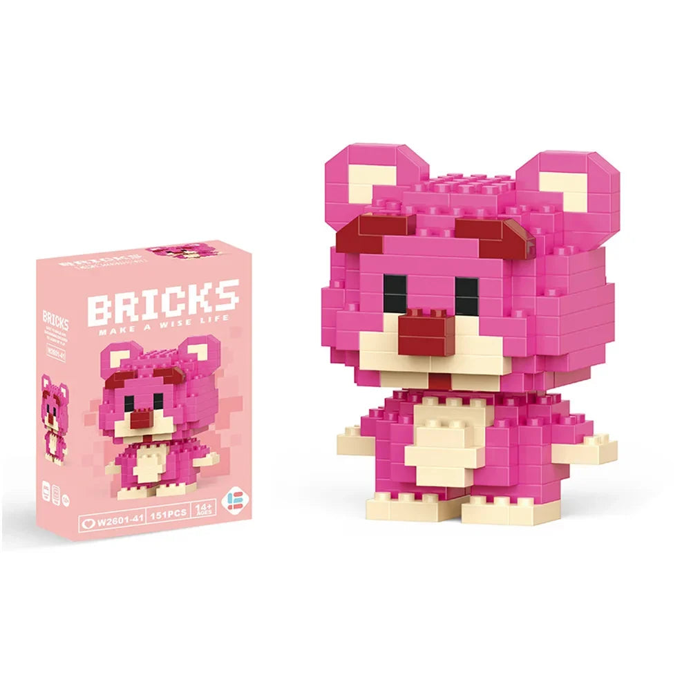 Disney Mini Building Blocks - Cute Character Micro Brick Figure Toy