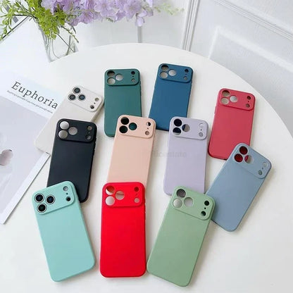 Liquid Silicone iPhone Case – Shockproof Cover for iPhone 8 to 17 Series