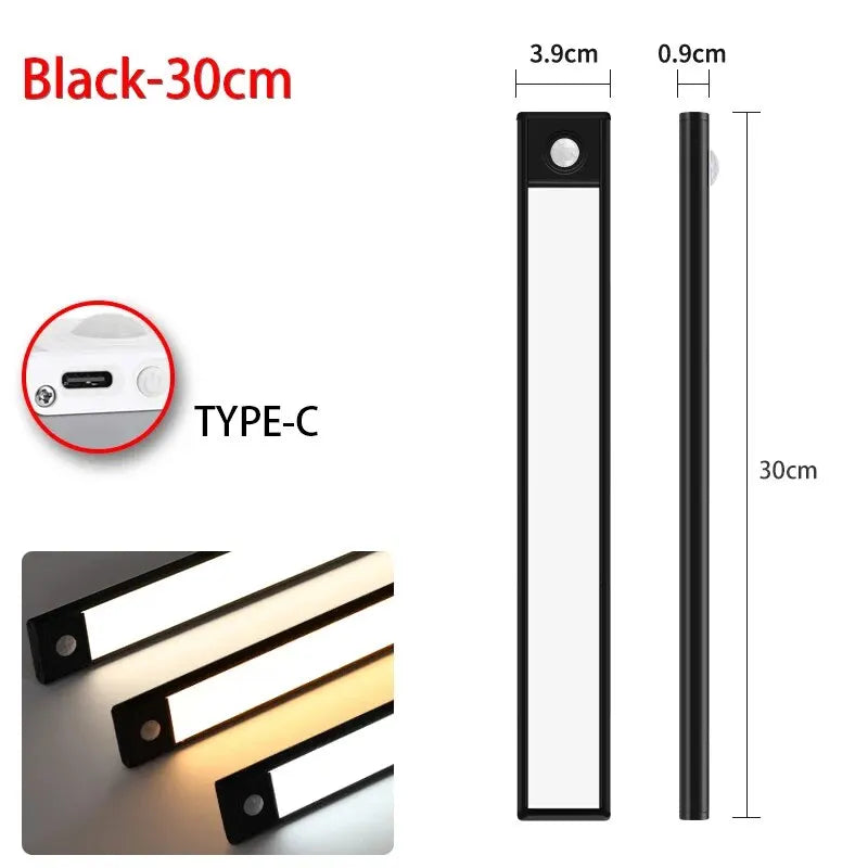 Under Cabinet LED Motion Sensor Light USB Rechargeable – 3 Color Modes