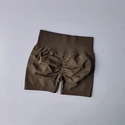 Ruched Butt Lift Yoga Shorts – High Waist Women's Workout Shorts