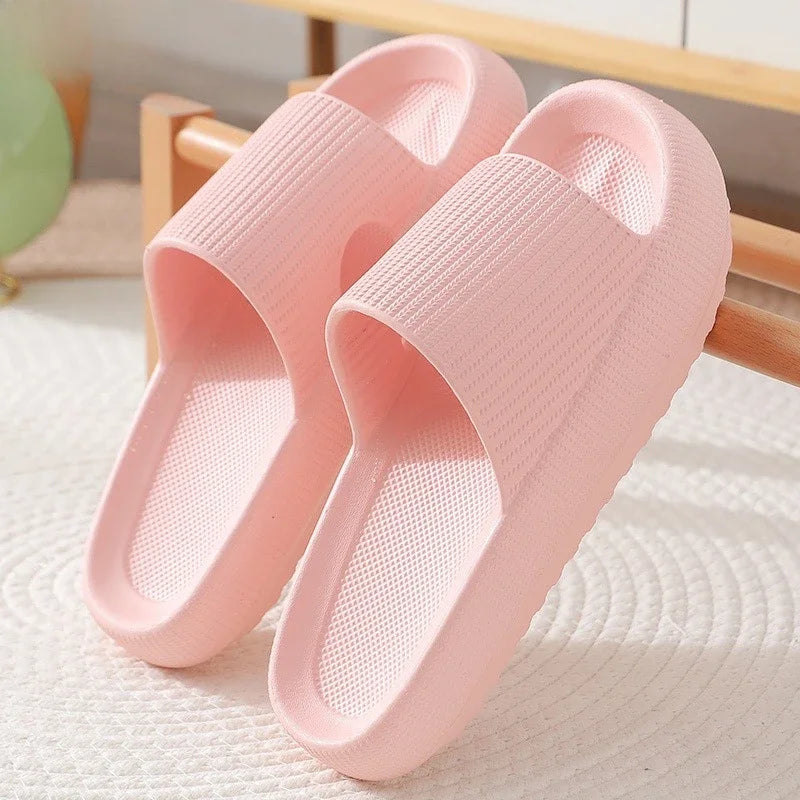 Cloud Slides – Thick 4cm EVA Sole Indoor & Beach Slippers