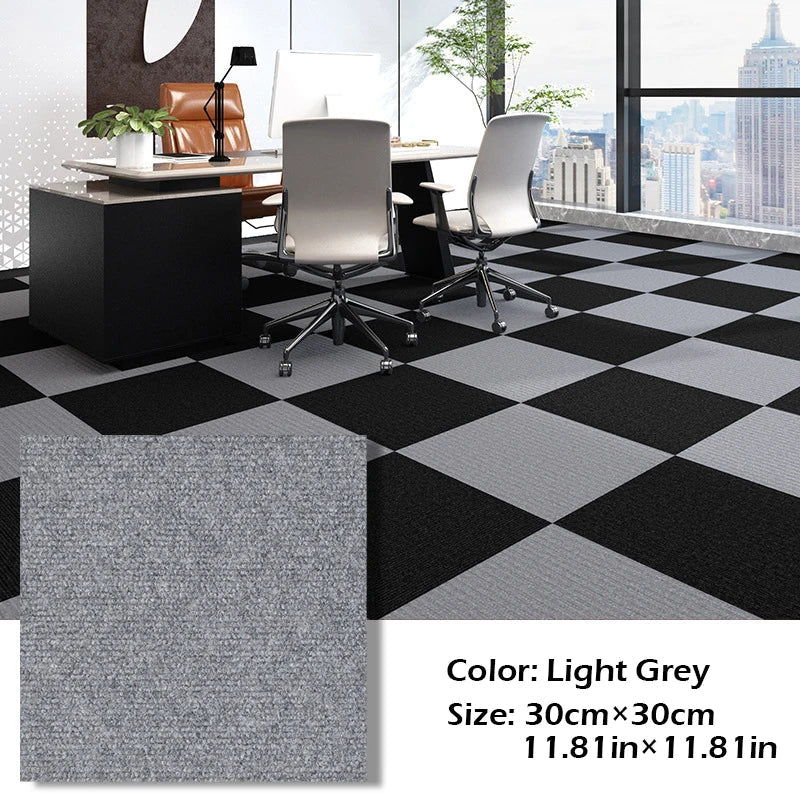 Self-Adhesive Carpet Tiles 11.8x11.8in – Anti-Slip Floor Mat Squares