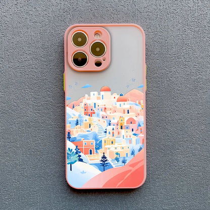 Christmas Snow Village iPhone Case – Festive Winter Design
