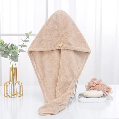 Microfiber Hair Towel Wrap – Magic Fast-Drying Bath Hat