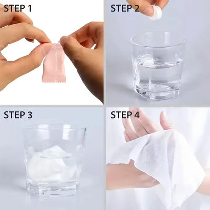 Disposable Compressed Towels – Camping & Travel (10/20/50/100pcs)