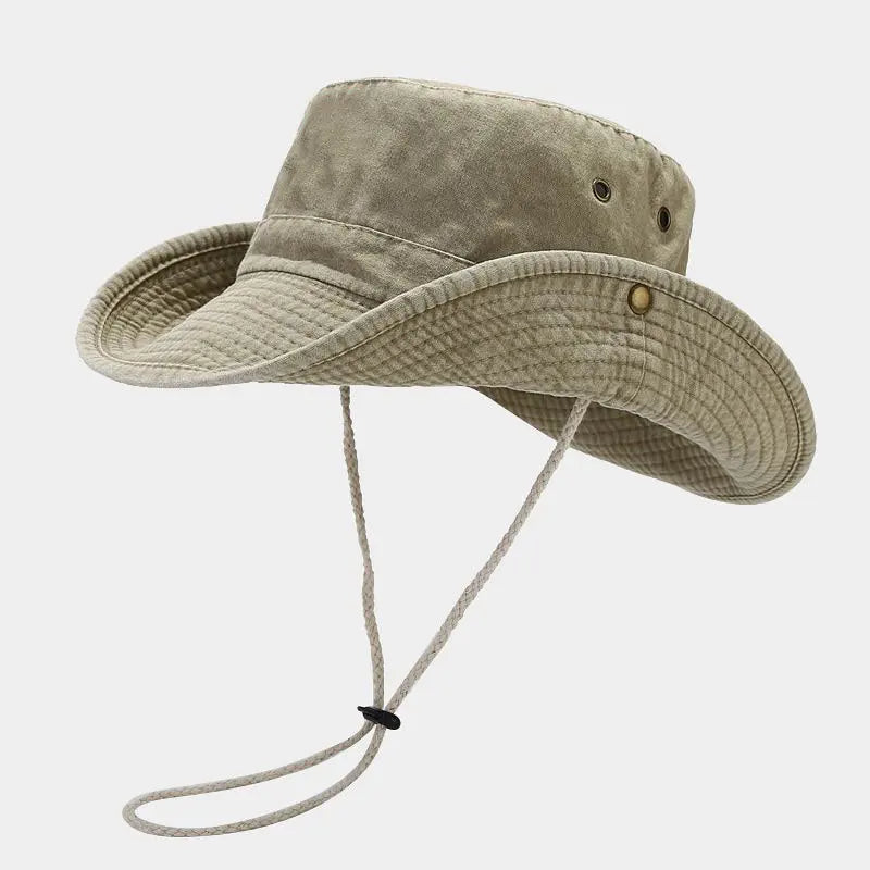 Cotton Bucket Hat – Outdoor Sun Hat for Men & Women
