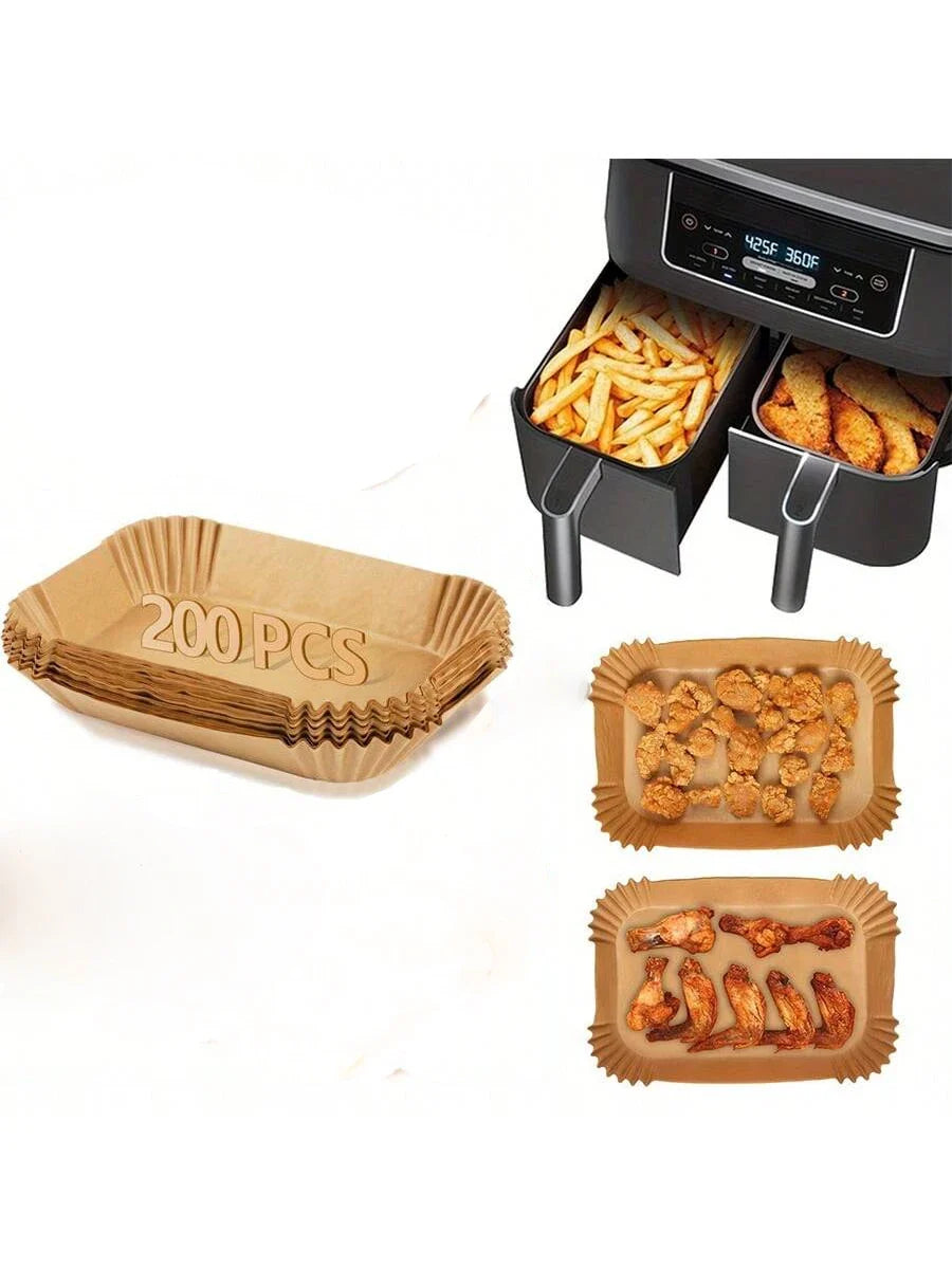 Air Fryer Disposable Paper Liners – Oil-Proof Parchment Sheets