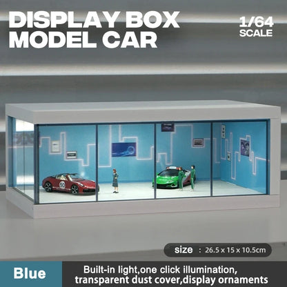 1:64 Scale Parking Garage Scene Model with LED Lights