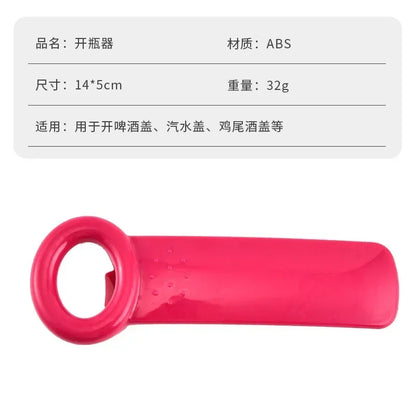 Portable Bottle Opener – Non-Slip Ergonomic Cap Remover for Beer & Soda