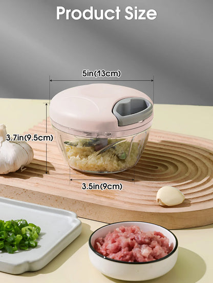 Manual Garlic Chopper & Vegetable Mincer – Pull String