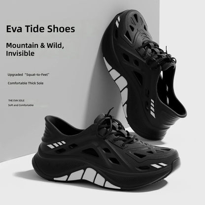 Men's Hollow Clog Sneakers – Non-Slip Outdoor Beach Garden Shoes