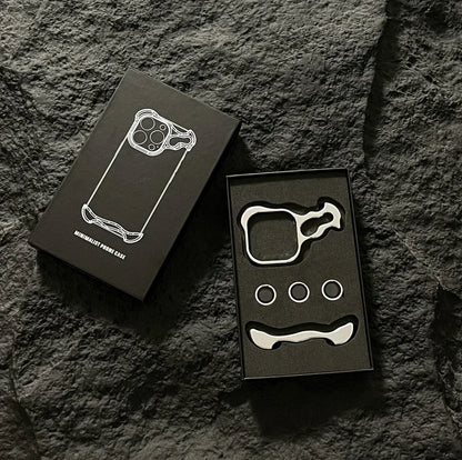 Metal Bumper iPhone Case with Lens Protector – Irregular Frame Design