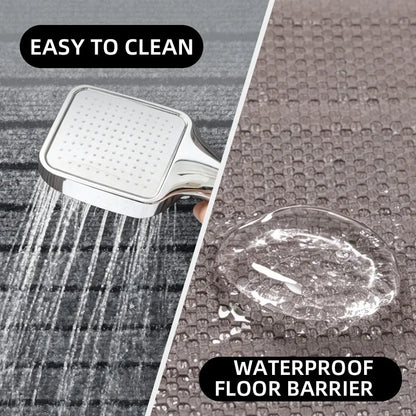 Modern Minimalist Striped Floor Mat – Washable & Stain-Resistant