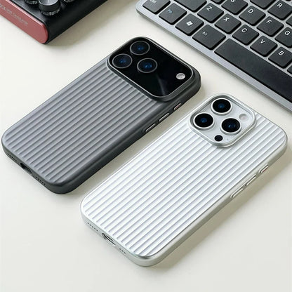 MagSafe iPhone Case – Plating Stripe Shockproof Cover for iPhone 14–18