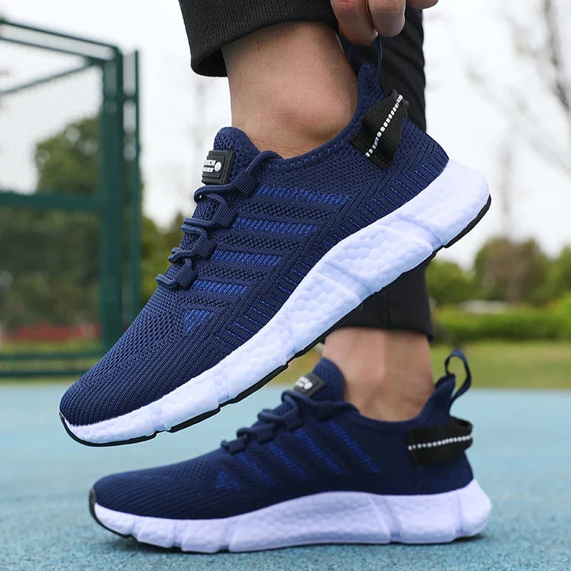 Men's Mesh Breathable Sneakers – Lightweight Casual Running Shoes