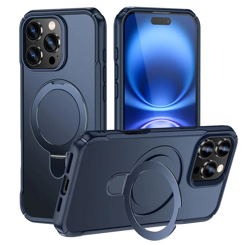 MagSafe iPhone Case with Magnetic Ring Stand & Kickstand