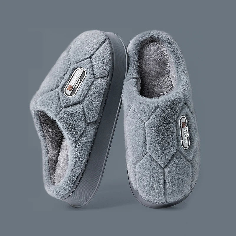 Warm Winter Slippers – Unisex Plush Non-Slip Indoor House Shoes