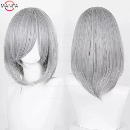 Anime Cosplay Wig - 40cm Medium Straight Wig with Bangs