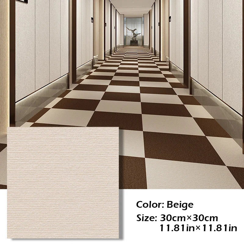 Self-Adhesive Carpet Tiles 11.8x11.8in – Anti-Slip Floor Mat Squares