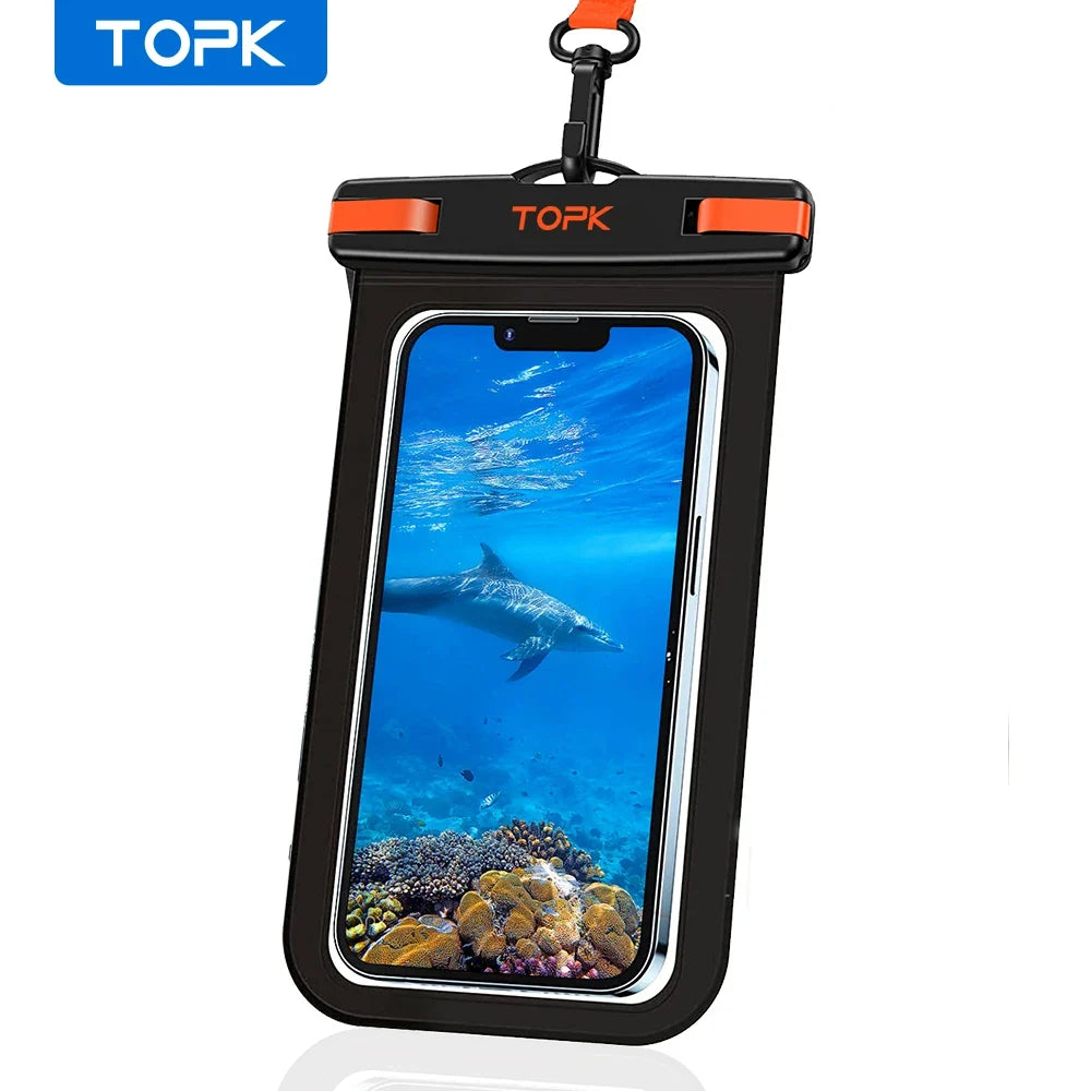 IPX8 Waterproof Phone Case Dry Bag with Lanyard – Universal Fit up to 7.0"