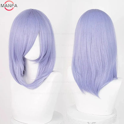 Anime Cosplay Wig - 40cm Medium Straight Wig with Bangs
