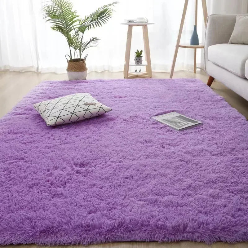 Fluffy Shag Area Rug – Soft Plush Carpet for Living Room & Bedroom