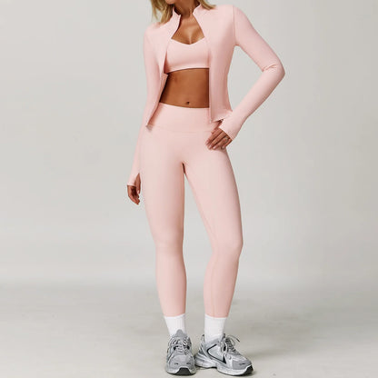 Women's Yoga Set – 2 & 3 Piece Sports Bra & Shorts Activewear