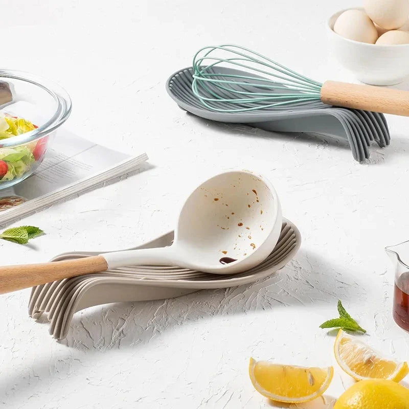 Silicone Spoon Rest & Utensil Holder for Kitchen